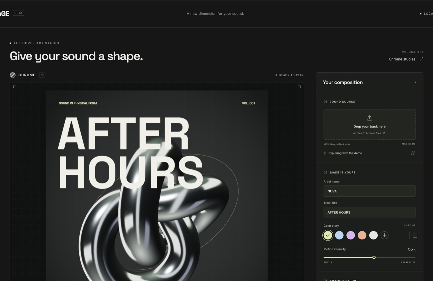 Afterimage app preview
